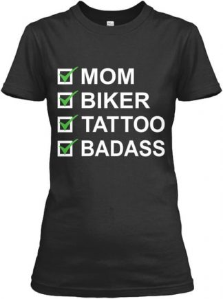 Tattoo Biker Mom T-Shirt